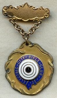 Beautiful 1906 Shooting Medal from the Electric City Rifle Club of Scranton, PA. 1st Prize Class C.