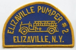 1980's Elizaville, New York Pumper #2 Fire Patch