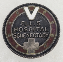 Sterling WWII Ellis Hospital, Schenectady, NY Volunteer Service Badge