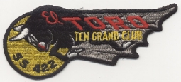 American-Made US Navy El Toro "Ten Grand Club" SS-422 Patch