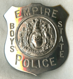 Late 1930s "Empire Boys State" Convention Police Badge American Legion-Sponsored Event
