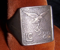 Extremely Rare 1930s Luftwaffe Legion Condor Ring 800 Silver<p> NO LONGER AVAILABLE