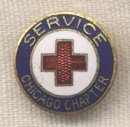 Early American Red Cross Chicago Chapter Service Pin
