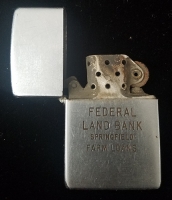 Ca 1953  Adv. Zippo Lighter for the Federal Land Band of Springfield, MA