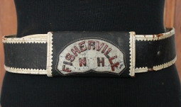 Great 1870s Torrent Engine Co Fireman's Parade Belt from Fisherville NH (Now Part of Concord NH)