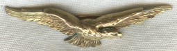 Beautiful Early WWI "Fix" "Wing" Unofficial Pilot Badge Worn Before 1916 Badge Flat on Reverse