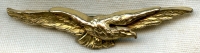 Beautiful Early WWI "Fix" Wing Unofficial Pilot Badge Worn Before 1916 Badge
