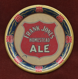 Nice Pre-Prohibition Ca. 1910's Frank Jones Ale Tip Tray from Portsmouth, New Hampshire