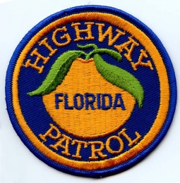 1990's Florida Highway Patrol Patch Embroidered on Twill
