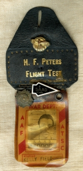 Cool WWII to Just Post Kelly Field Flight test Personnel Photo ID