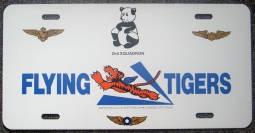 Early 1990s Flying Tigers 2nd Squadron Auto Tag with Autograph of Pilot Dick Rossi