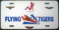 Early 1990s Flying Tigers 3rd Squadron Auto Tag with Autograph of Pilot Dick Rossi