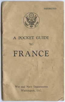 Restricted US Army & USN D-Day Booklet "A Pocket Guide to France"