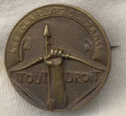 WWI Era French Boy Scouts Badge/Badge Pour Les Eclaireurs de France