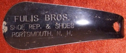 Old Shoe Horn from Fulis Bros. Shoe Store of Portsmouth, New Hampshire