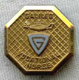 1960s Galileo Vocational Nurses Graduation Pin by Granat Bros.