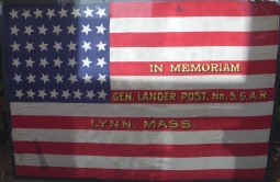 Circa 1891-1896 44-Star Silk Flag from Lynn, Massachusetts Grand Army of the Republic (GAR) Post