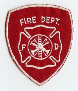 Stock Circa 1960's Fire Department Patch