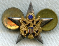 Sterling WWII General Staff Corps Collar Insignia by Meyer