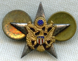 Sterling WWII General Staff Corps Collar Insignia by Meyer