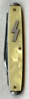 Rare 1930s German American Bund Siegrune Pocket Knife by Utica Cutlery Co.