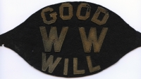 Rare WWI Good Will Organization (Later Goodwill Industries) Volunteer Armband