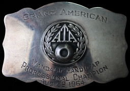 1964 Amateur Trapshooting Assoc. Trophy Buckle Grand American Vandalia Handicap Prof. Champion