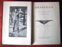 Beautiful & Extremely Rare 1919 Deluxe Edition "Granville" Book (USAS Aviator/Wing Designer)