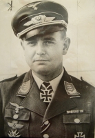 Period News Photo of Otto Bertram, Luftwaffe ACE, Knight's Cross Winner, Legion Condor Pilot