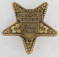 Early Greyhound Lines Star Driver Service Pin
