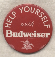 Great 1930s-1940s Budweiser Beer (Anheuser-Busch) Celluloid Pin
