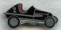 Great Old Vintage 1950s Race Car Lapel Pin