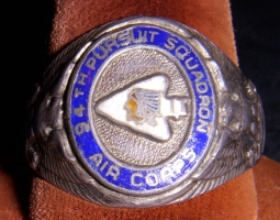 Great Sterling Pre WWII US Air Corps 94th Pursuit later Fighter Squadron Ring