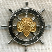 1950's Girl Scouts Mariner Uniform Badge with Locking Catch made by Lions Brothers