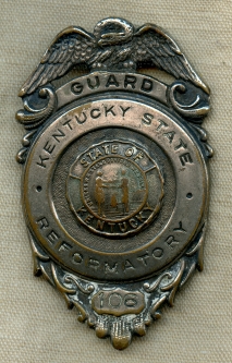 1930's -40's Kentucky State Reformatory (Frankfort or La Grange) Guard Badge
