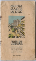 1943 Travel Guide for Casablanca, Morocco with Map Used by US Army S/Sgt