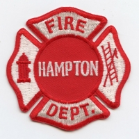 1980's Hampton, New Hampshire Fire Department Patch with Twill Center