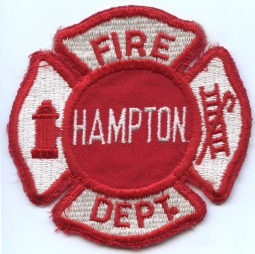 1970's Hampton, New Hampshire Fire Department Cross Patch