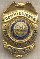 Hampton Beach, New Hampshire Precinct Commissioner Wallet Size Badge