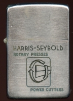 Late 1951 Zippo Advertising Harris-Seybold Presses & Cutters