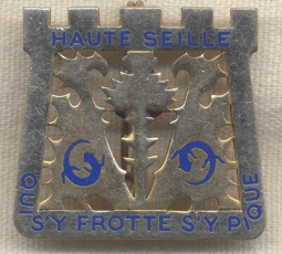 1930s 69th Regiment of Infantry the Fortress/69me Rgiment d'Infanterie de Forteress Badge