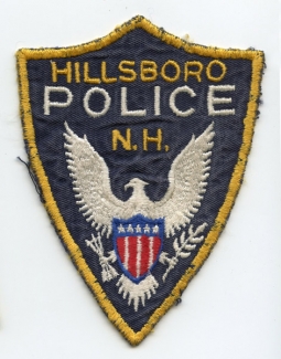 Circa 1960s Hillsboro, New Hampshire Police Patch