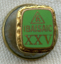 1930s Hoover Vacuum Co. 25 Year Service Pin in 14K Gold