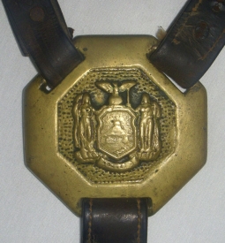 Very Rare Civil War 5th New York Cavalry "D" Troop Officer's Horse Breast Collar
