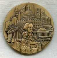 1990s Hughes Network Systems Washington, D.C. Bronze Table Medal