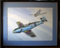 Fabulous Jack Hunter (The Blue Max) ME 109 & P-51 Painting