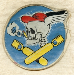 Awesome WWII USAAF 587th Bomb Squadorn 394th Bomb Group 9th Air Force Jacket Patch