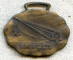 1930's - 40's Insley Man.Corp.#'d Adv.Watch Fob in Exc.Condition