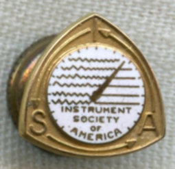 Vintage 1945 Instrument Society of America (ISA) Membership Lapel Pin