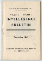 US Army (War Department) "Intelligence Bulletin" Vol. 1 No. 4 MIS 461 December 1942